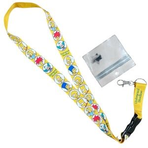 Vintage Universal Studios The Simpsons Pin Collector Lanyard